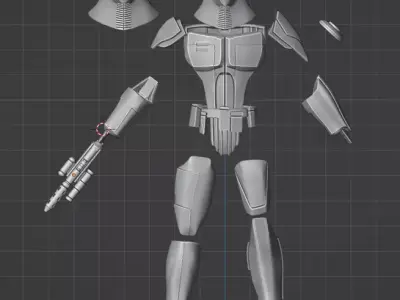 KOTOR Mandalorian Neo Crusader Kit 6 Inch 3D print model