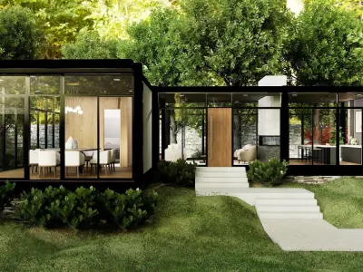 CASA MODERNA - MODELO 3D COMPLETO - INTERIOR Y EXTERIOR 3D print model