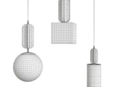 VIAL pendant Low-poly 3D model