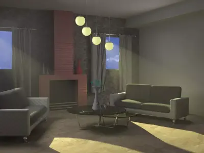 LIVING ROOM  3D model