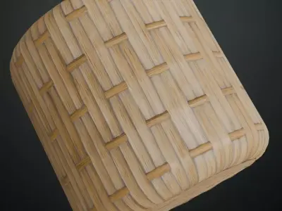 High-Gloss Varnished Pine Wood Planks PBR Seamless Texture