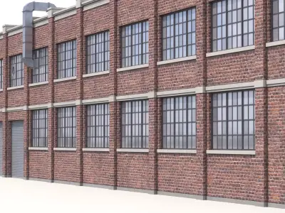 6 Industrial Buildings Collection PBR 3D Model Pack