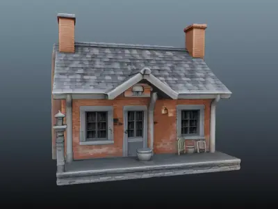 Stone house EM-13 3D model