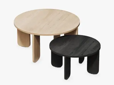 Kuvu Nest Coffee Table Set 3D model