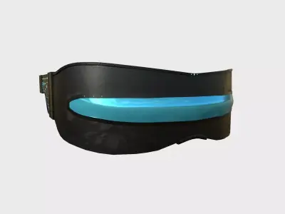SciFi Glasses I04 Black Blue - Character Design Fashion Low-poly 3D model