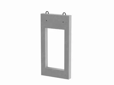 Concrete Window Panel 3D model