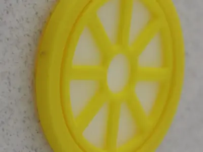 Functional Round window style 3 multi-color  3D print model