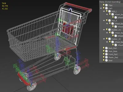 Shopping Cart 3D model