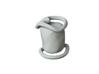 SciFi Shape Object Low Poly Low-poly 3D model 6