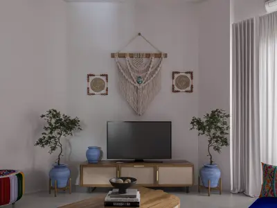 Hotel Unit interior scene  3D model