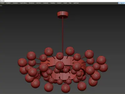 KEBO BALL CHANDELIER Low-poly 3D model