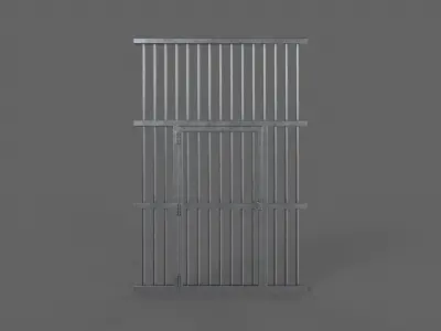 PBR Door Prison Cell 3D Model Pack