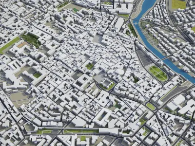 Prato Low-poly 3D model