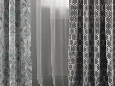 Curtain Set 31 3D model