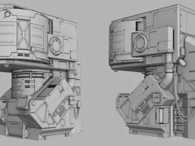 Sci-Fi element 3 3D model