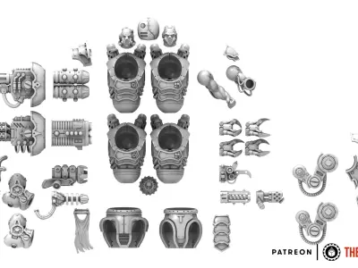 Dark Techno - Grimnaut 3D print model
