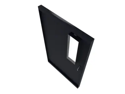 Metal door  Free low-poly 3D model