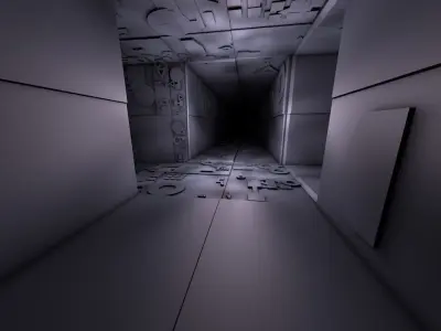 Sci-Fi Shapes - The Escapist - 3 Dimensional Labyrinth Maze Low-poly 3D model