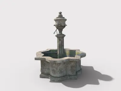 Ancient Public Fountain 3D model