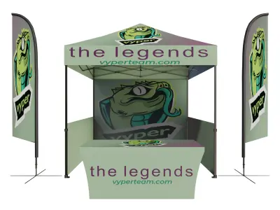 Complete Event Booth Kit 3D model