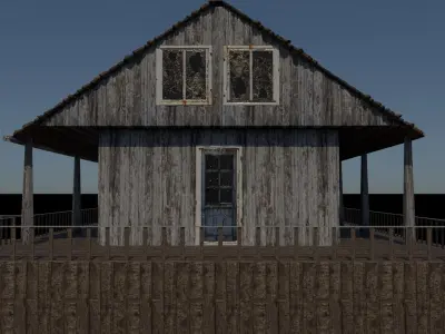 Old Wooden House 3D model