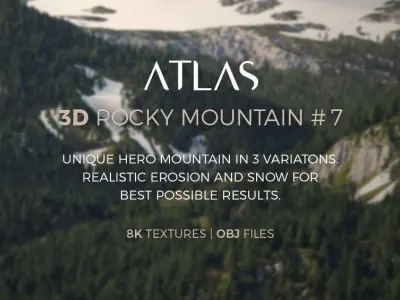 Atlas - 3D Rocky Mountain 07 3D model
