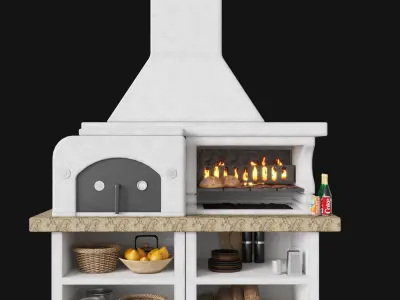 palazzetti grill 3D model
