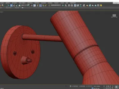 AJ Wall Sconce Low-poly 3D model