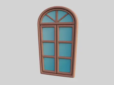 Cartoon Window 12b 3D model