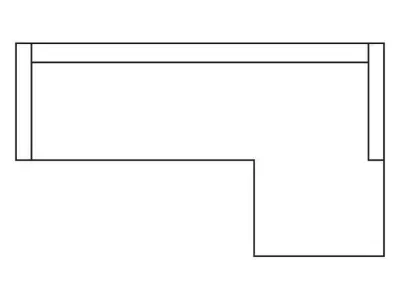Cleon Wide Right Hand Facing Corner Sectional 3D model