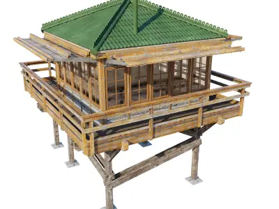 Lookout tower 3D model