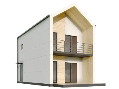Modren house 06 Low-poly 3D model