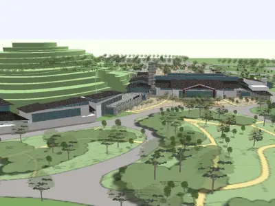 vacation spot-Resort-Fashion Leisure Hotel-0256 3D model