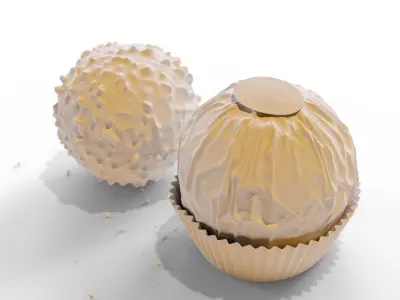 Ferrero Chocolate with Package 3D model