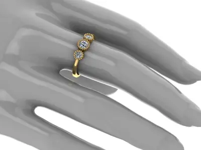 Ring - Gold - Silver 3D print model