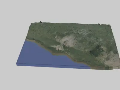 La Plata City Low-poly 3D model