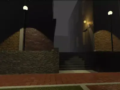 house street alley 3D model