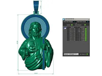San Judas 3D print model