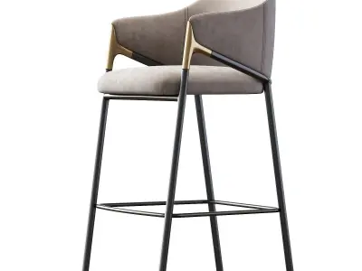 Euler Counter  Bar Stool Set of 2 3D model