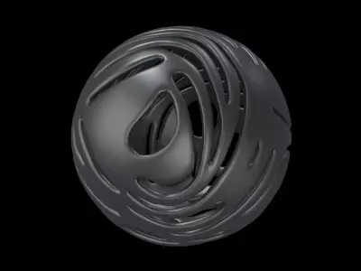 Abstract Sphere v14 003 Low-poly 3D model