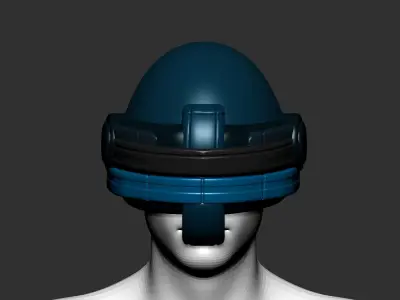 helmet high poly sculpt 3d printable ver 7 3D model 3D model 144