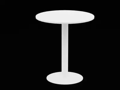 Round Table Furniture Low-poly 3D model