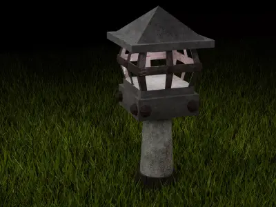 Old Lamp 3D model 3