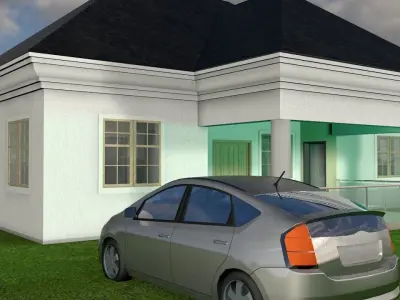 MODERN HOUSE 3D model 47