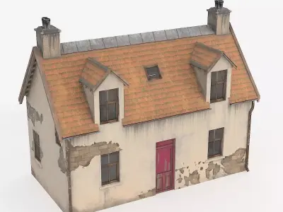 Old House Low-poly 3D model