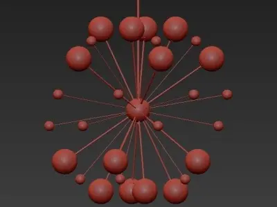 Magic Circus Sputnik Chandeliers 01 3D model