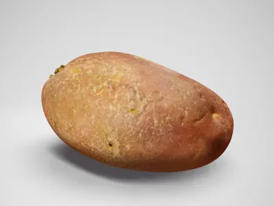  Desiree Potato - Photorealistic Scan Low-poly 3D model