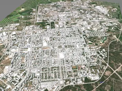 Cityscape Severodonetsk Ukraine 3D model