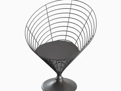 Wire Cone Chair 03 3D model