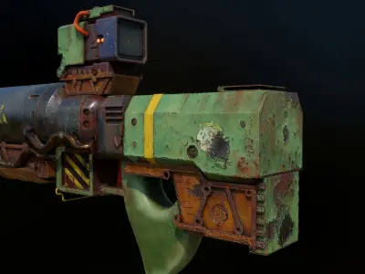 Laser Rifle Low-poly 3D model buy